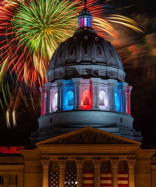 fireworks at the capitol